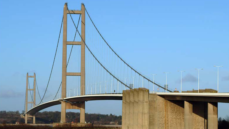 The Humber Bridge, a Lincolnshire landmark