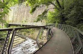 The millennium walkway
        <br>at New Mills